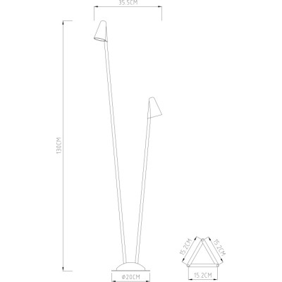 Наземный светильник Muphrid A4109PA-2BK