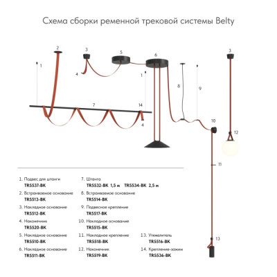 Шинопровод BELTY BASE TR5500-BR