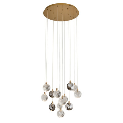 Подвесной светильник OD2440 OD2440-13 gold/clear+amber+grey