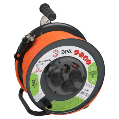 Розеточные блоки, удлинители  RMx-4es-3x2.5-50m-IP44